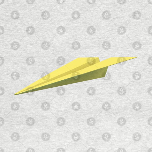 The yellow paper plane by Sabai Art